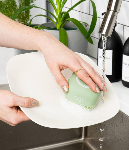 Krumbs Kitchen Silicone Dish Scrubber - Green