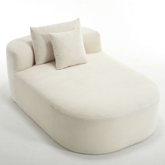 Chaise Lounge Sofa Bed With Soft Pillows