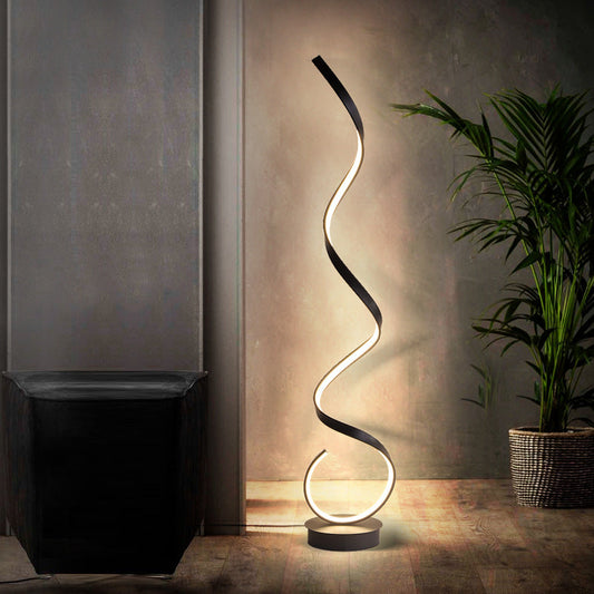 Simple Spiral Line Wave Floor Lamp