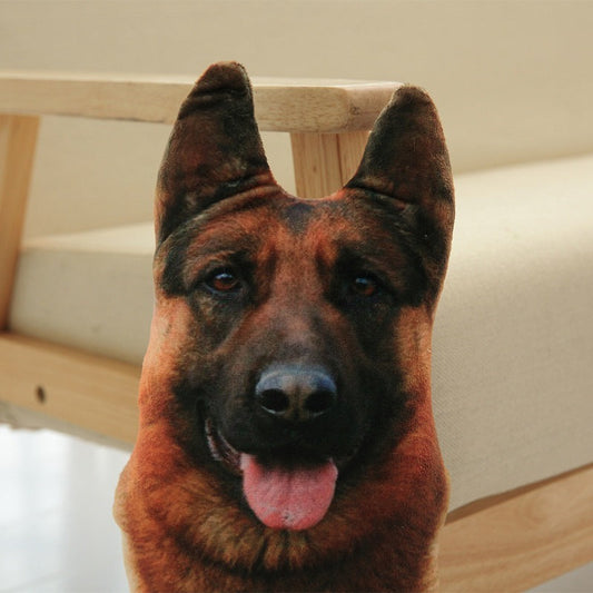 Funny 3D Dog Print Throw Pillow