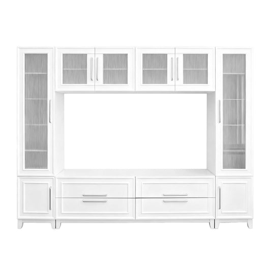 Entertainment Center With Glass Doors