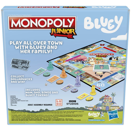 Bluey Monopoly Junior Board Game - Special Edition