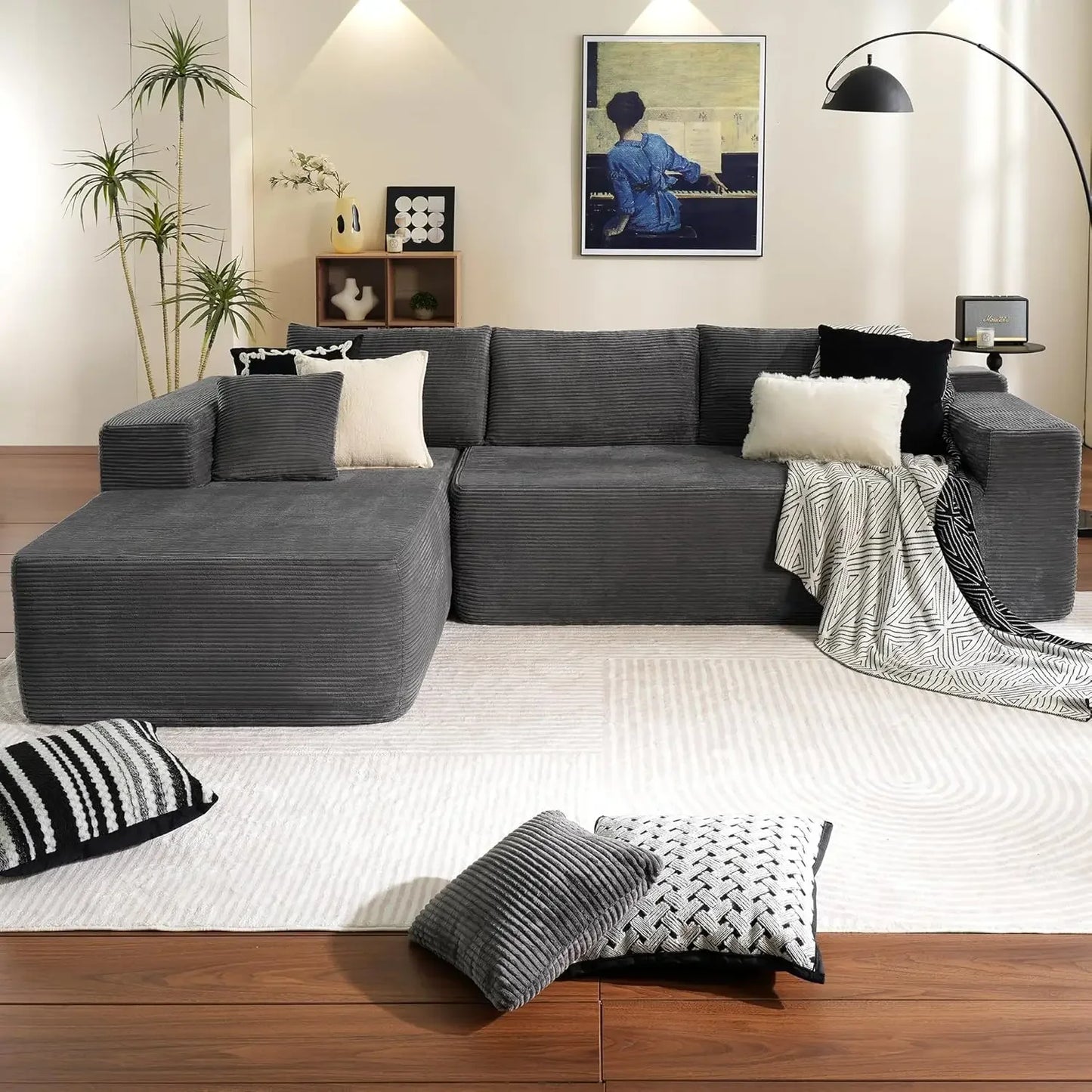 104" Cloud L-Shaped Sectional Sofa