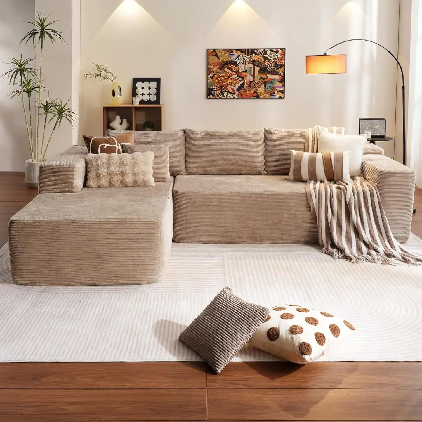 104" Cloud L-Shaped Sectional Sofa