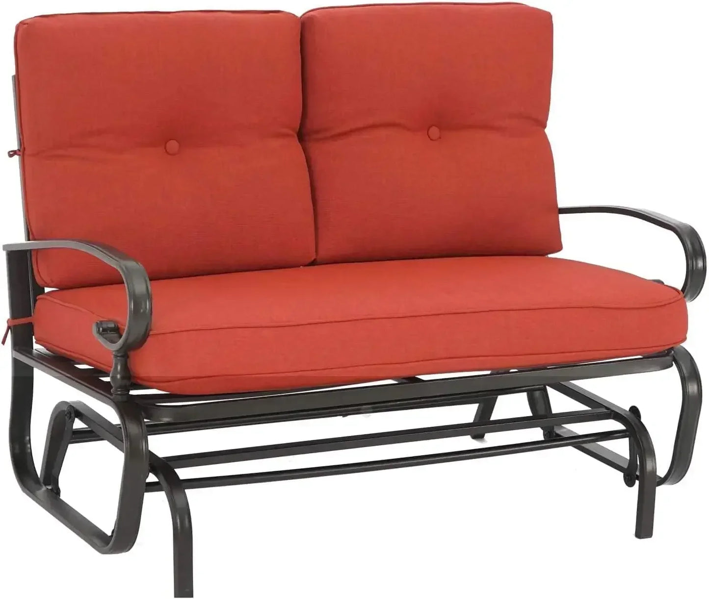 Glider Rocking Bench with Resistant Cushions
