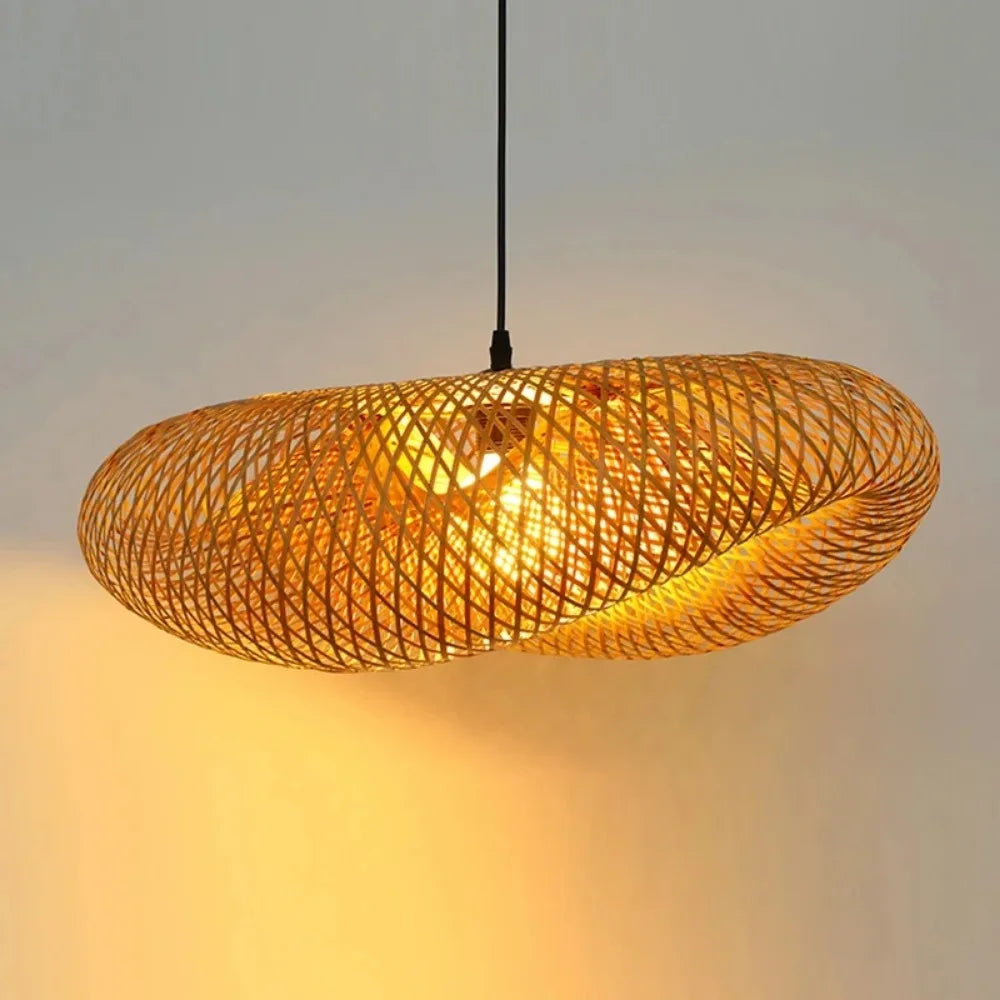 Bamboo Weaving LED Pendant Light