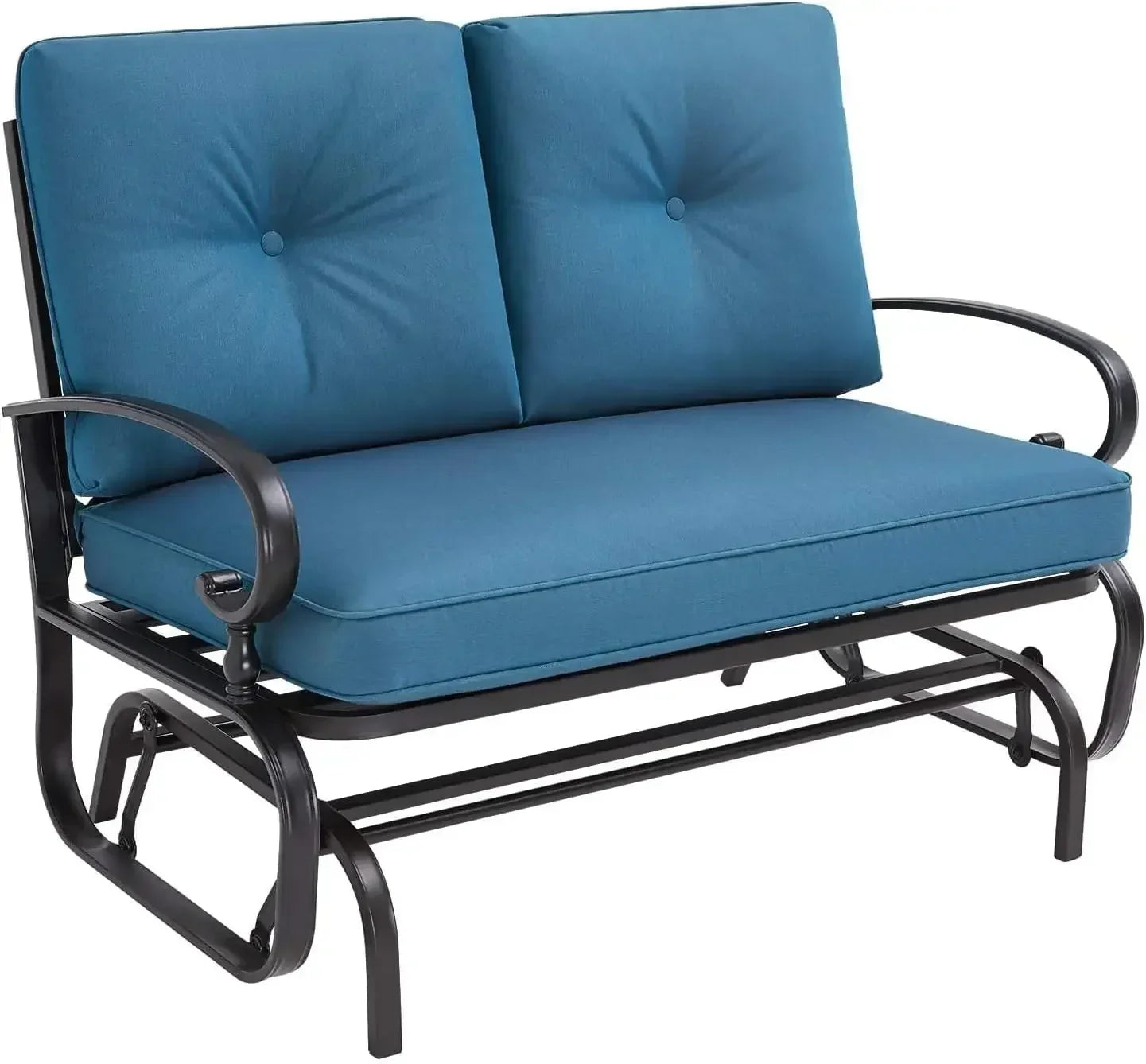 Glider Rocking Bench with Resistant Cushions