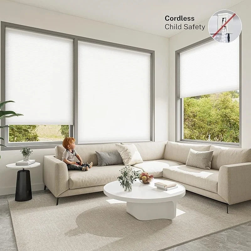 Cordless Top Down Cellular Blinds For Windows