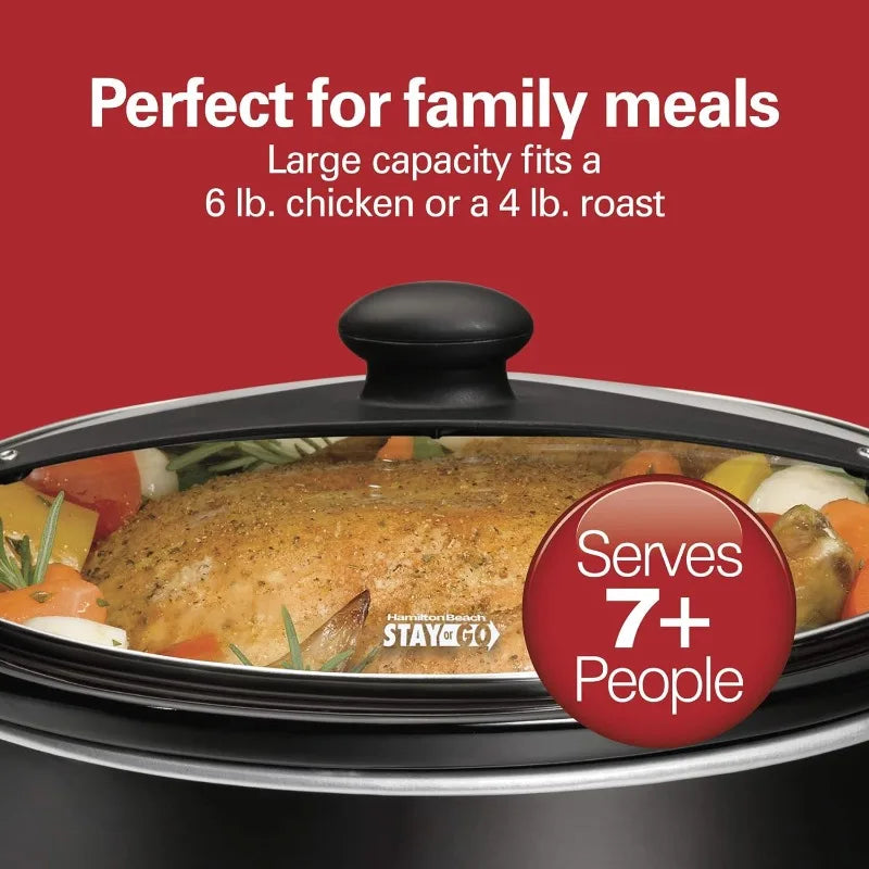 Hamilton Beach 6-Qt Portable Slow Cooker