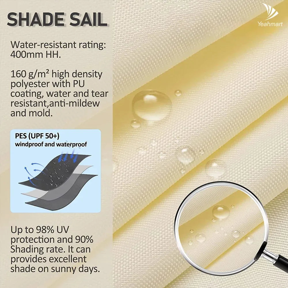 Waterproof Triangle Sun Shelter Sunshade