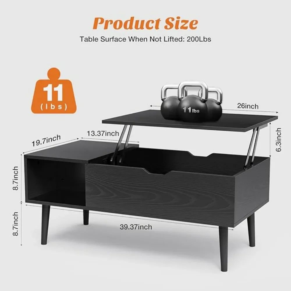 Lift & Small Raised Coffee Table