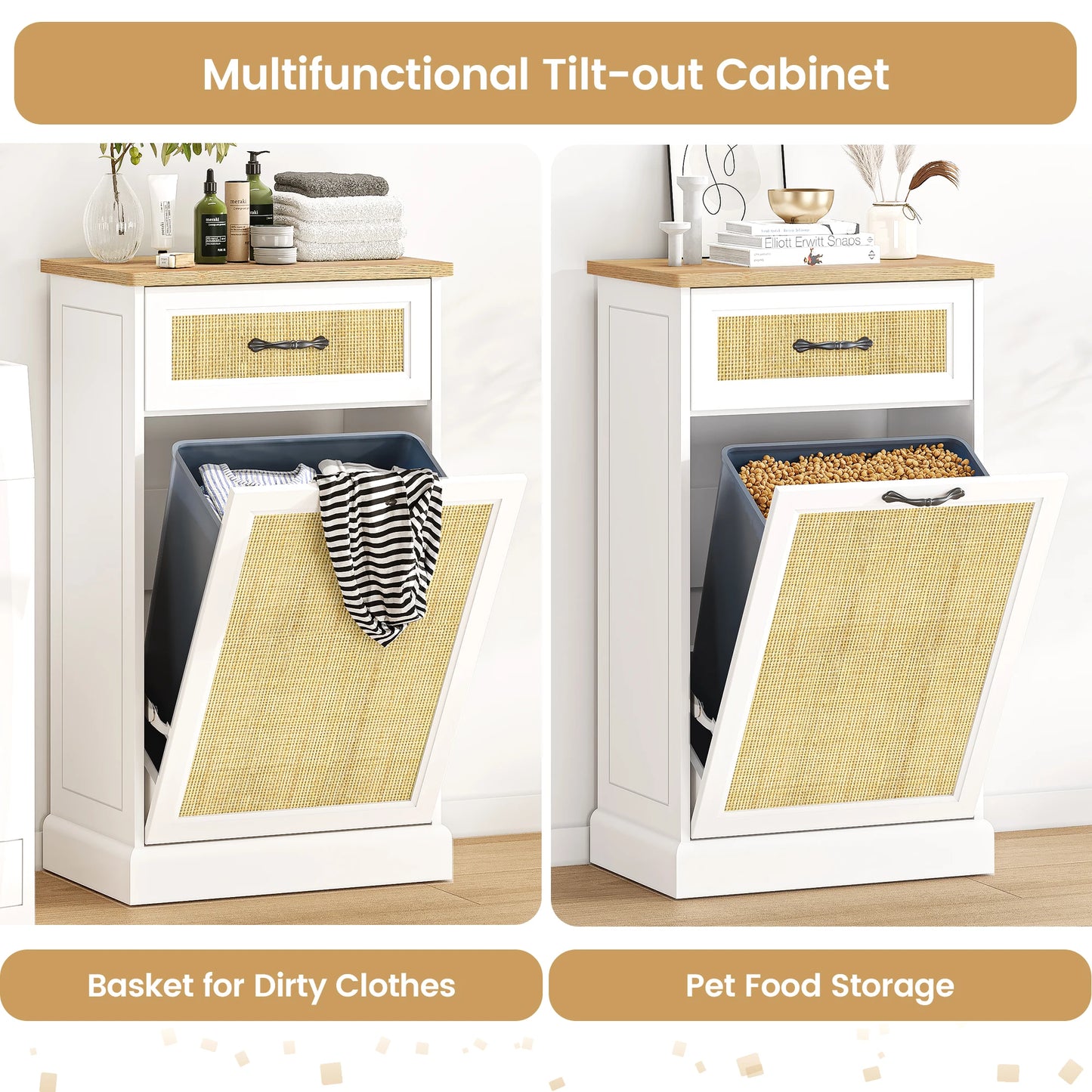 Tilt Out Trash Can Cabinet