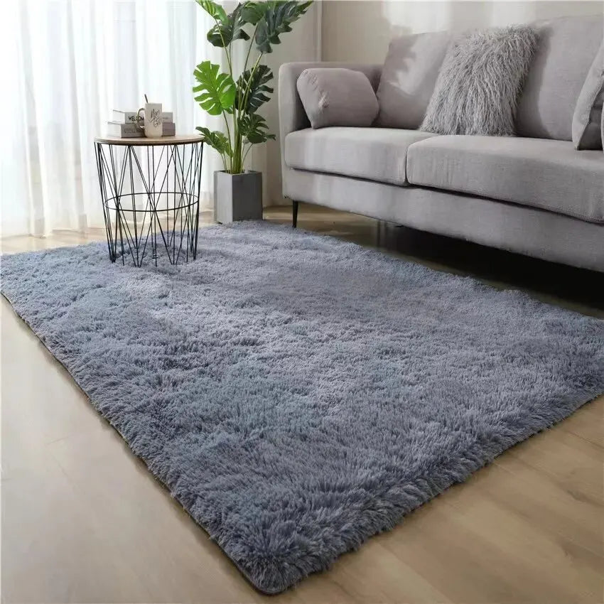 Scandinavian Filament Wool Tie-dye Velvet Living Room/Bedroom Carpet
