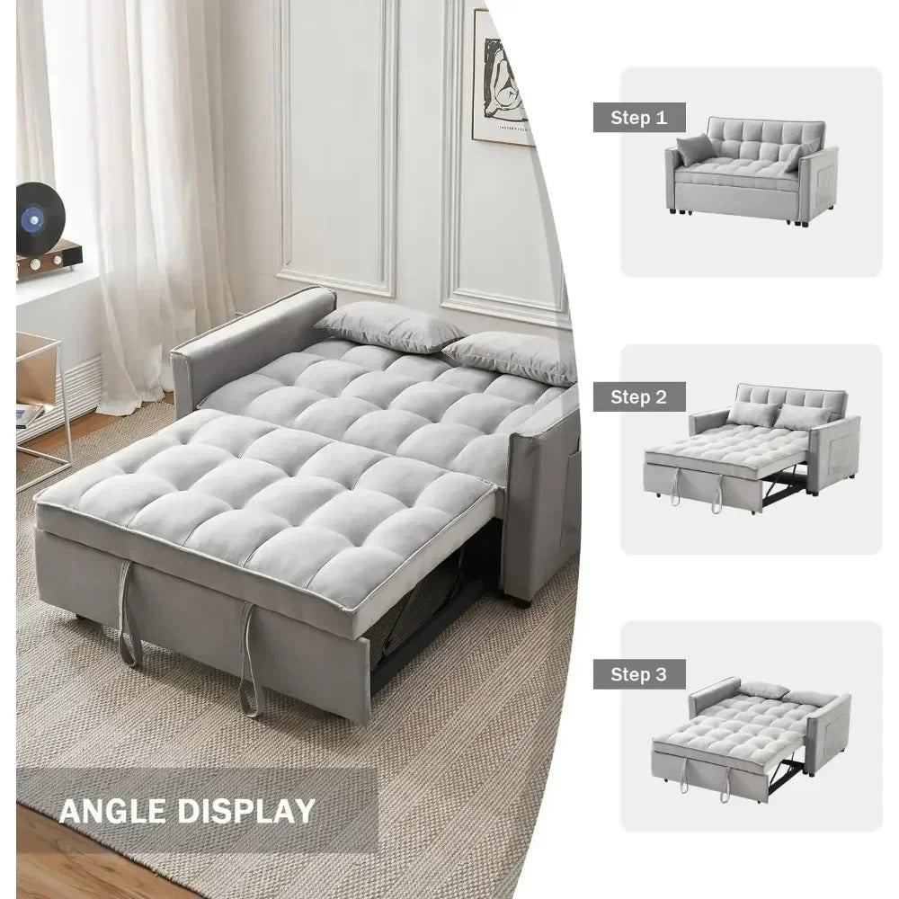 3-in-1 Convertible Sleeper Sofa Bed