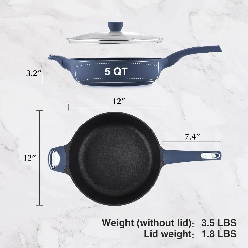 12"- 5Qt Nonstick Frying Pan