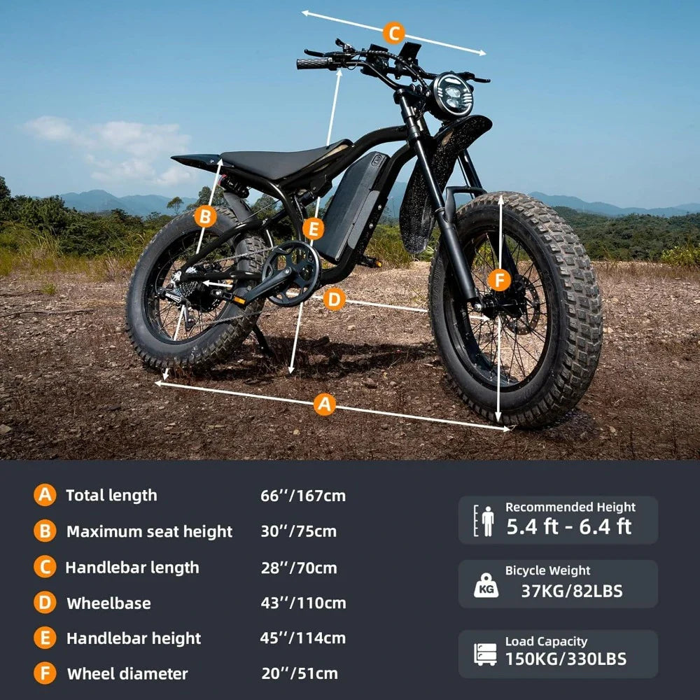 E-Bike Boys Fat Tire Electric Bike