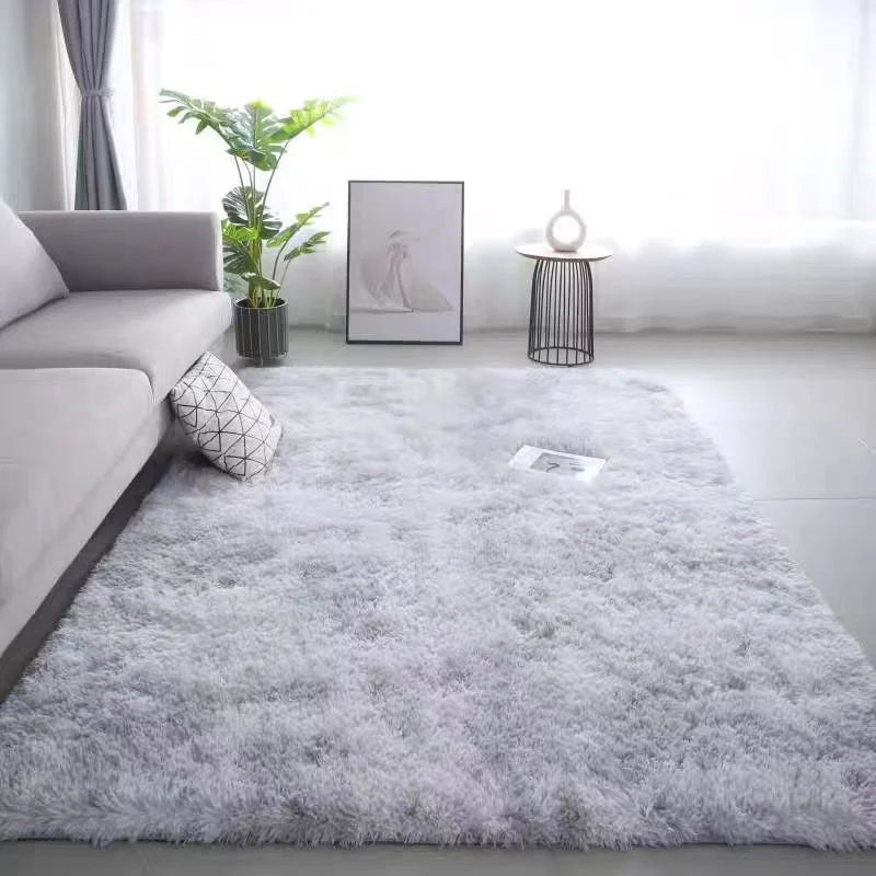 Scandinavian Filament Wool Tie-dye Velvet Living Room/Bedroom Carpet