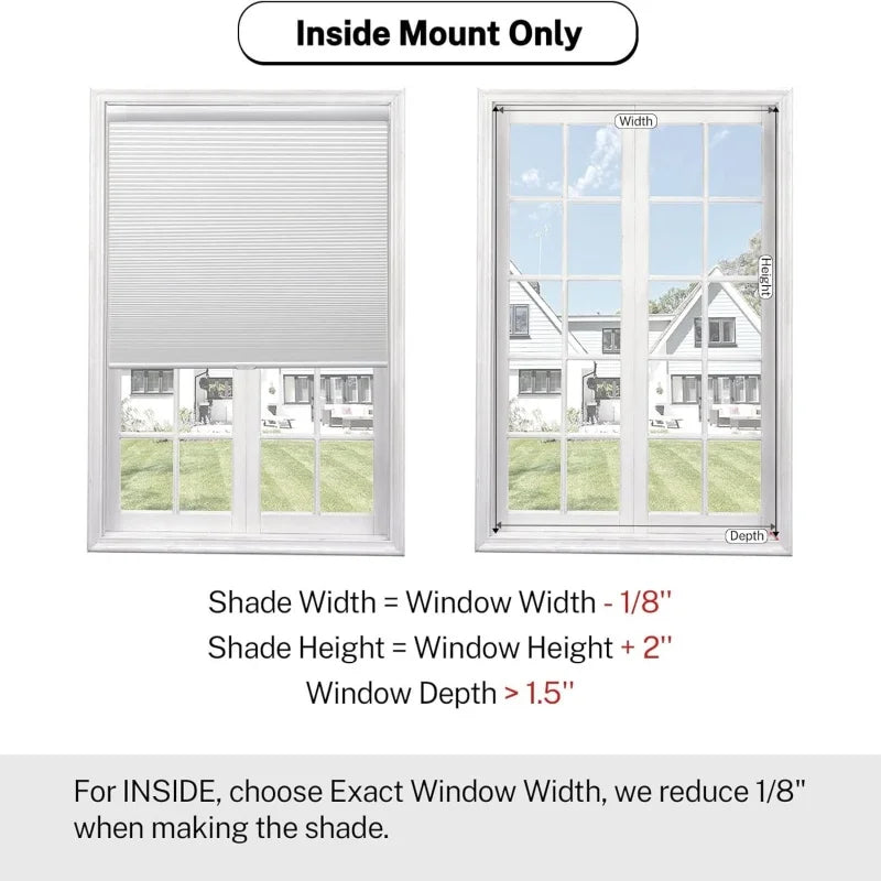 Cordless Top Down Cellular Blinds For Windows