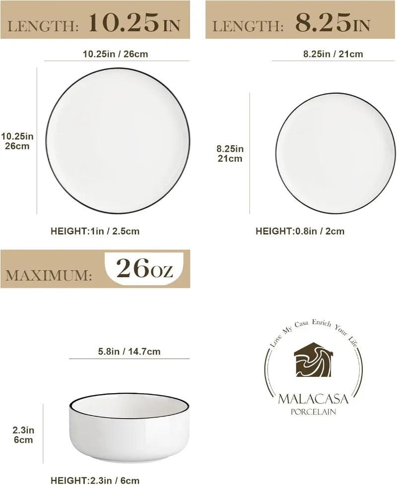 12-Pc Dinnerware Set for 4