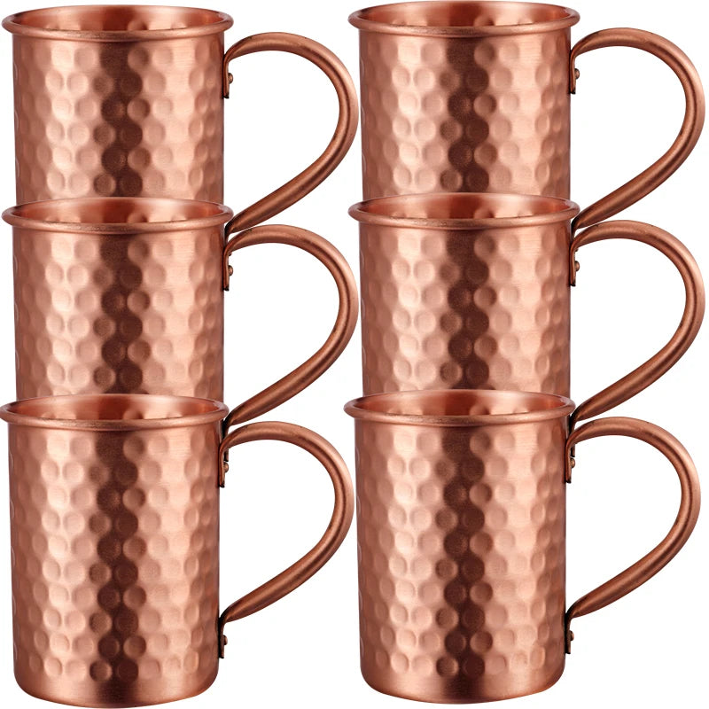 Set of 6 - 100% Copper Moscow Mule Mug