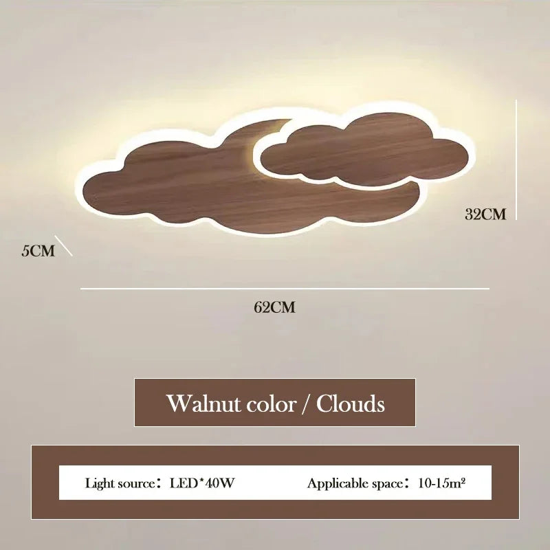 AuroraRealm Children's Bedroom LED Ceiling Lamp Creative White Cloud