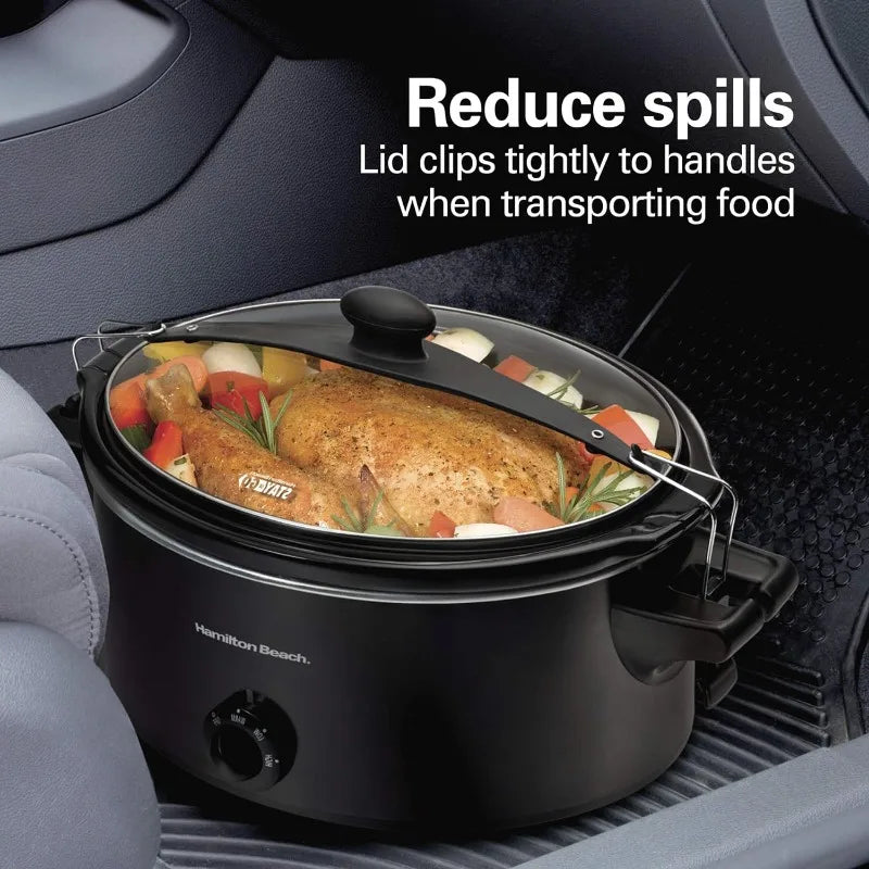 Hamilton Beach 6-Qt Portable Slow Cooker