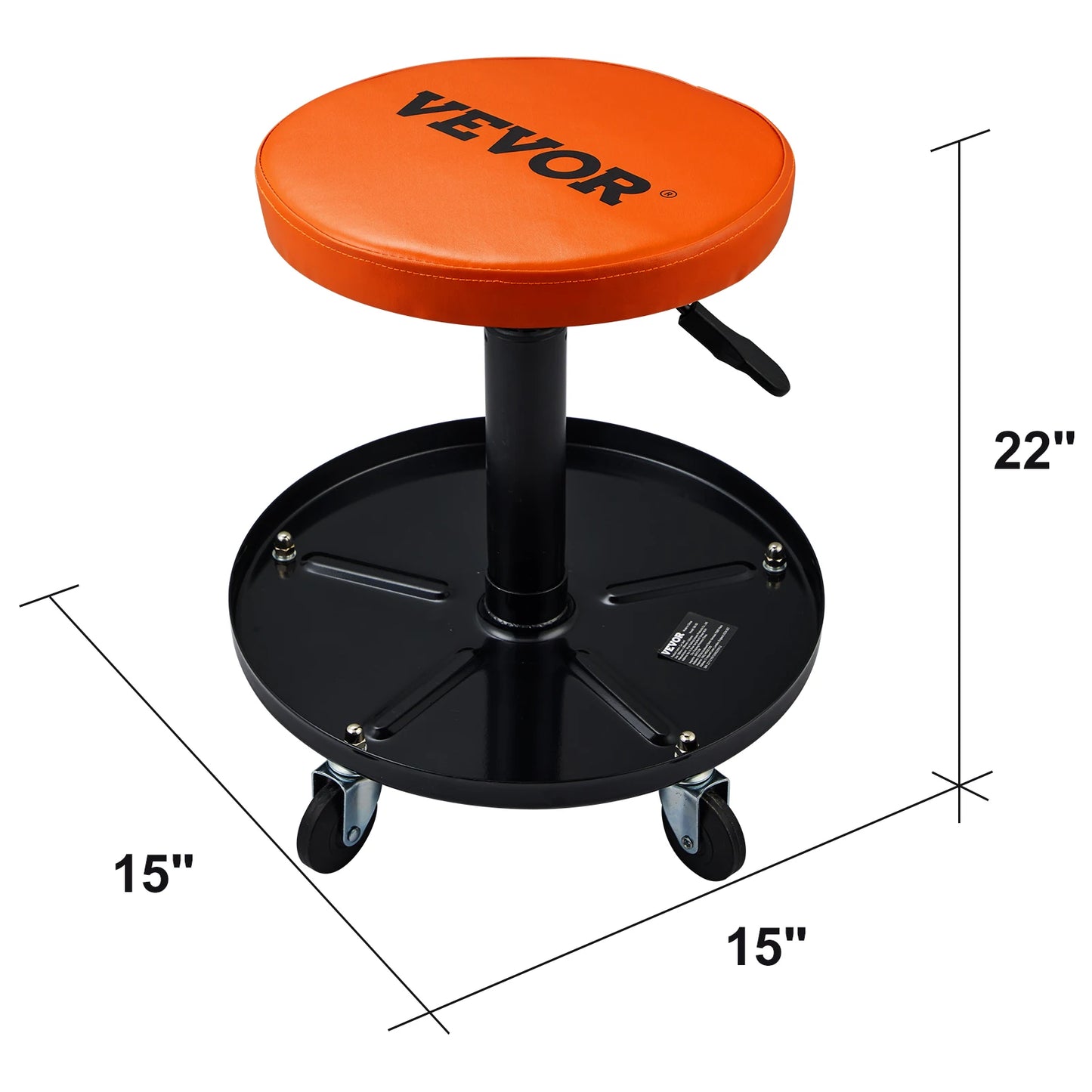 Rolling Mechanic Padded Stool