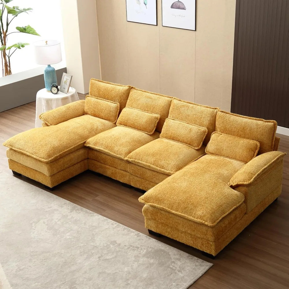 110" U Shaped Sectional Sofa 4Couch4 U Shaped Couch, Modular