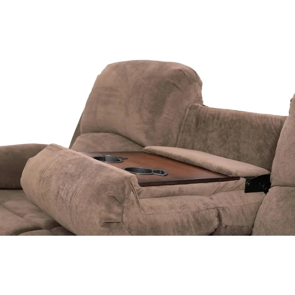 Living Room Furniture Reclining Couch Set