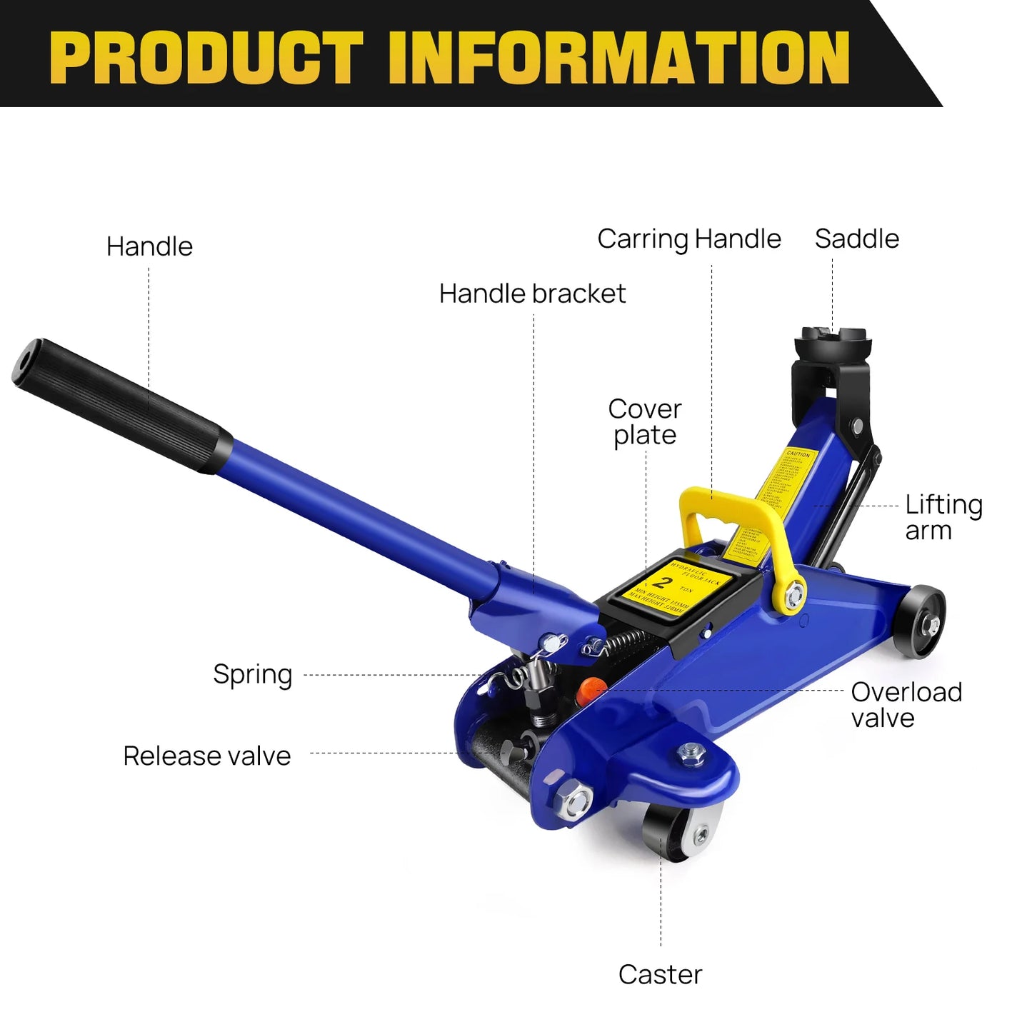 2-Ton Floor Jack & Stand Combo