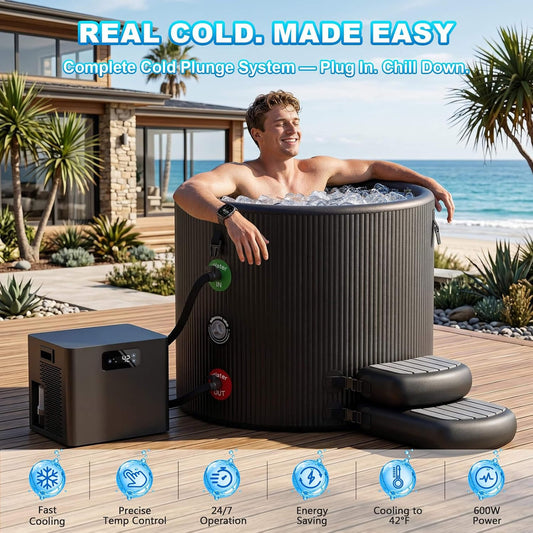FCP Premium XL 120 Gal Cold Plunge Tub Kit