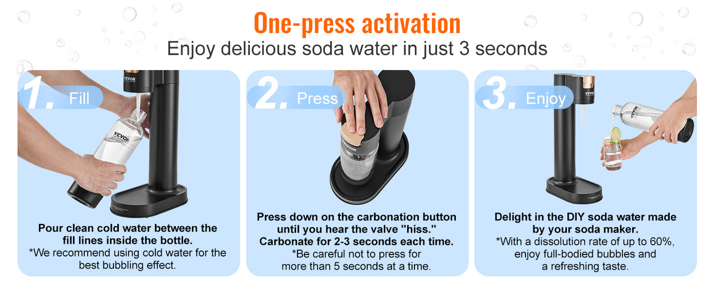 Sparkling Water/Soda Maker Machine