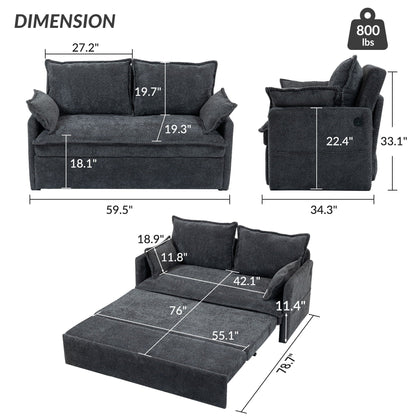 Pull Out Sofa Bed, Convertible Sleeper Sofa