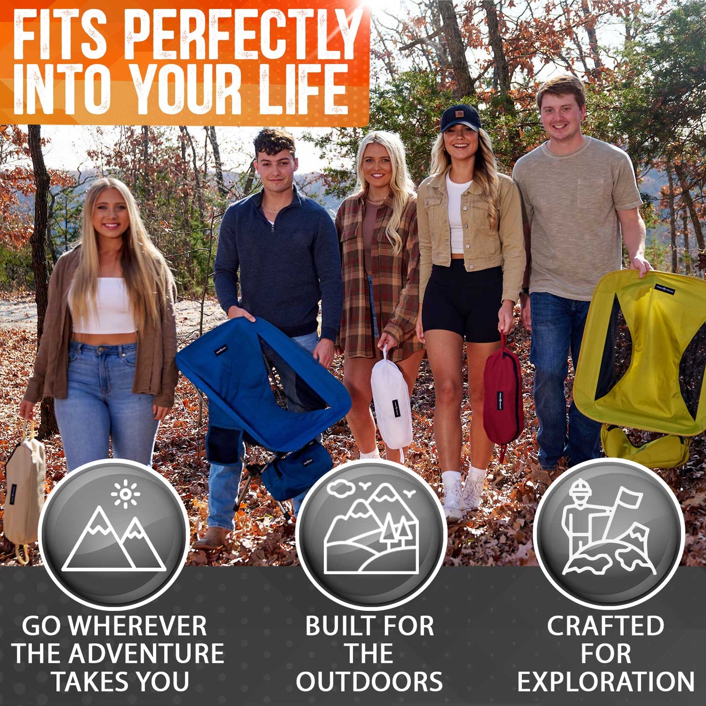 Pike Trail Ultralight Compact Outdoor Camping  Chair