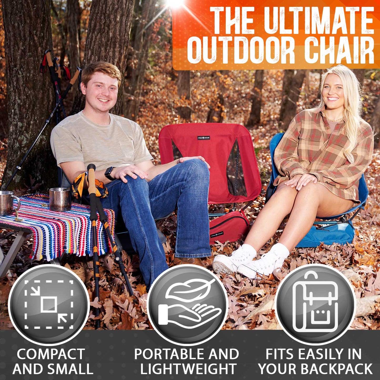 Pike Trail Ultralight Compact Outdoor Camping  Chair