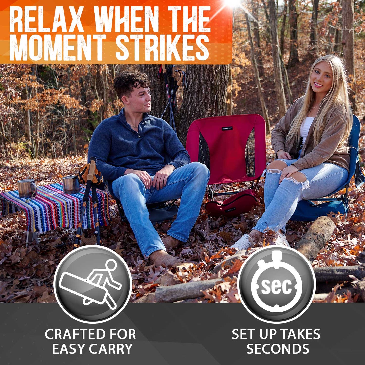 Pike Trail Ultralight Compact Outdoor Camping  Chair
