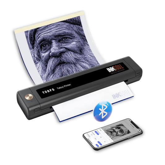 INKSOUL® T08FS Wireless Tattoo Transfer Stencil Printer