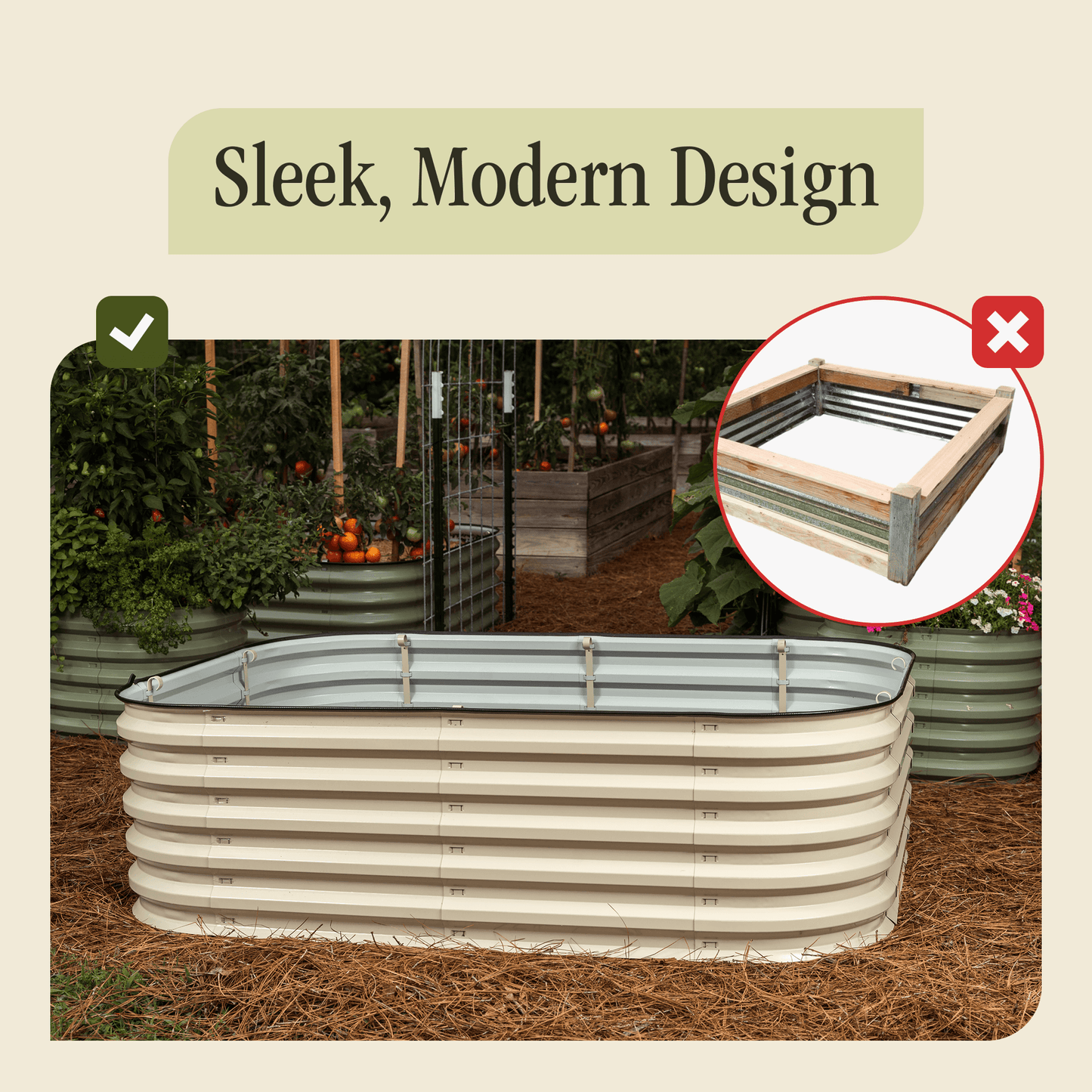 Gro-Rite Premium Metal Raised Garden Bed Kit