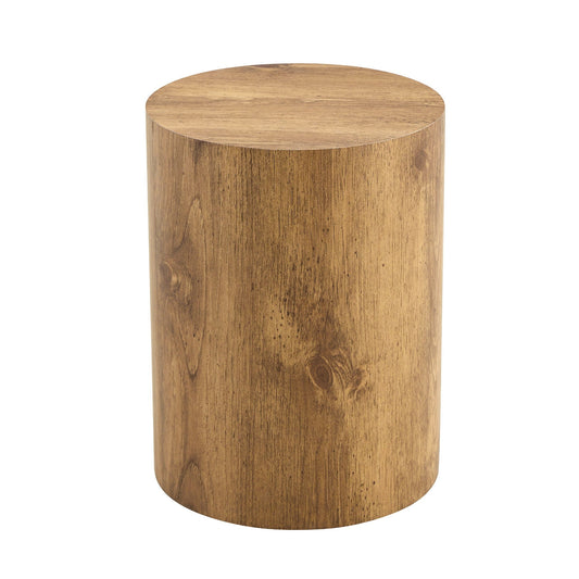 Cylindrical End Wood Coffee Table