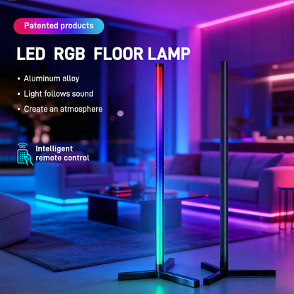 RGB LED Corner Floor Lamp