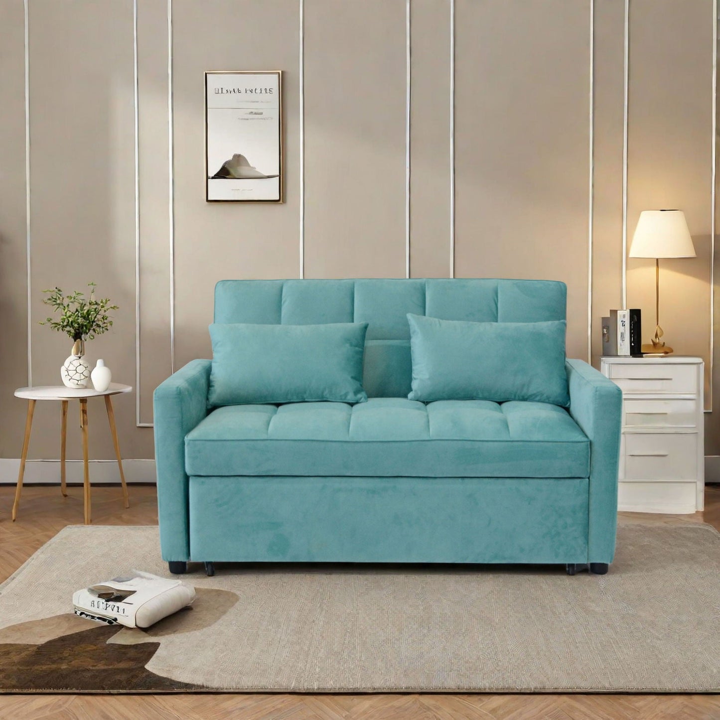 3 In 1 Convertible Sleeper Sofa Bed