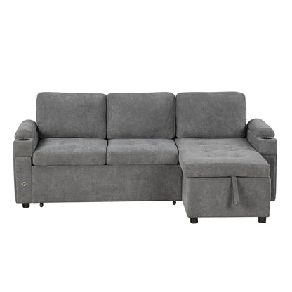 Convertible L Shaped Sofa Couch With Storage