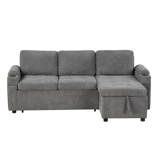 Convertible L Shaped Sofa Couch With Storage