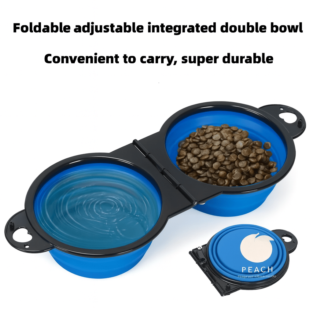 Portable Travel Feeding and Drinking Dish