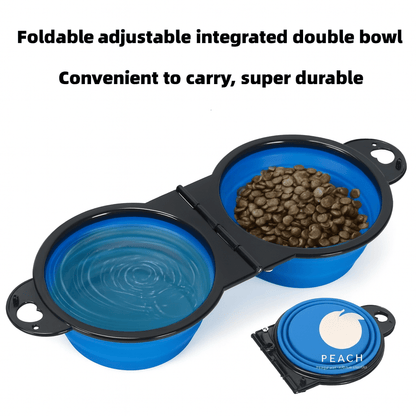 Portable Travel Feeding and Drinking Dish