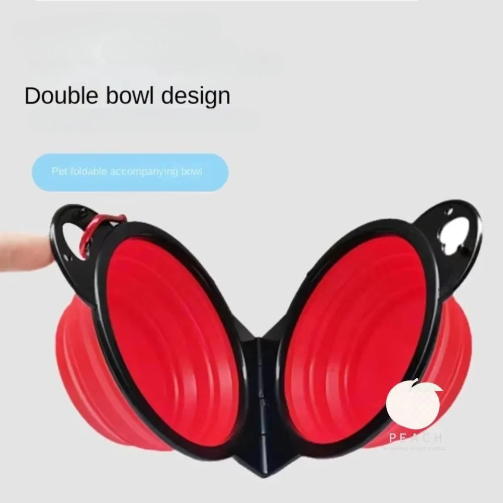 Portable Travel Feeding and Drinking Dish