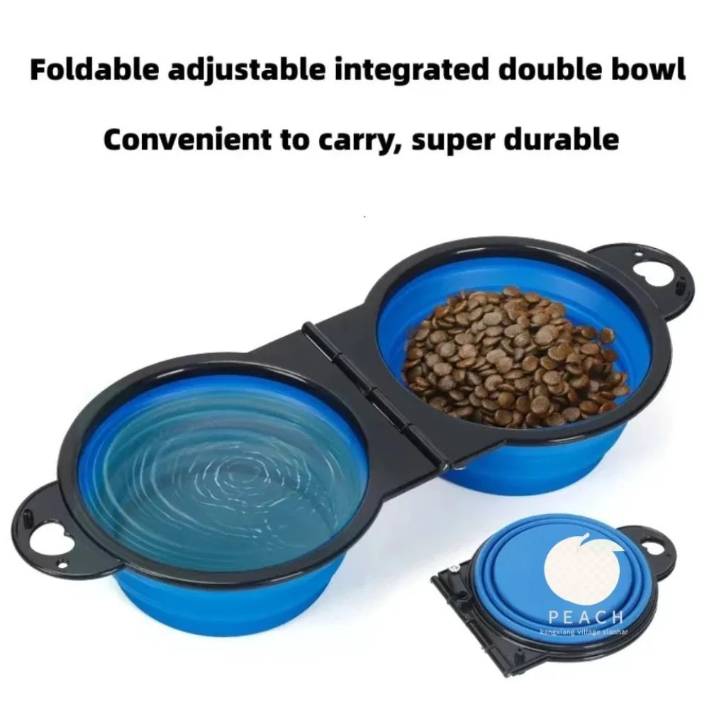 Portable Travel Feeding and Drinking Dish