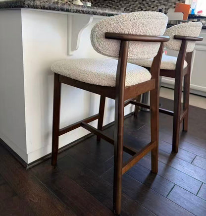 ACTU Counter Stools Set of 2, 26” Upholstered Bar Stools