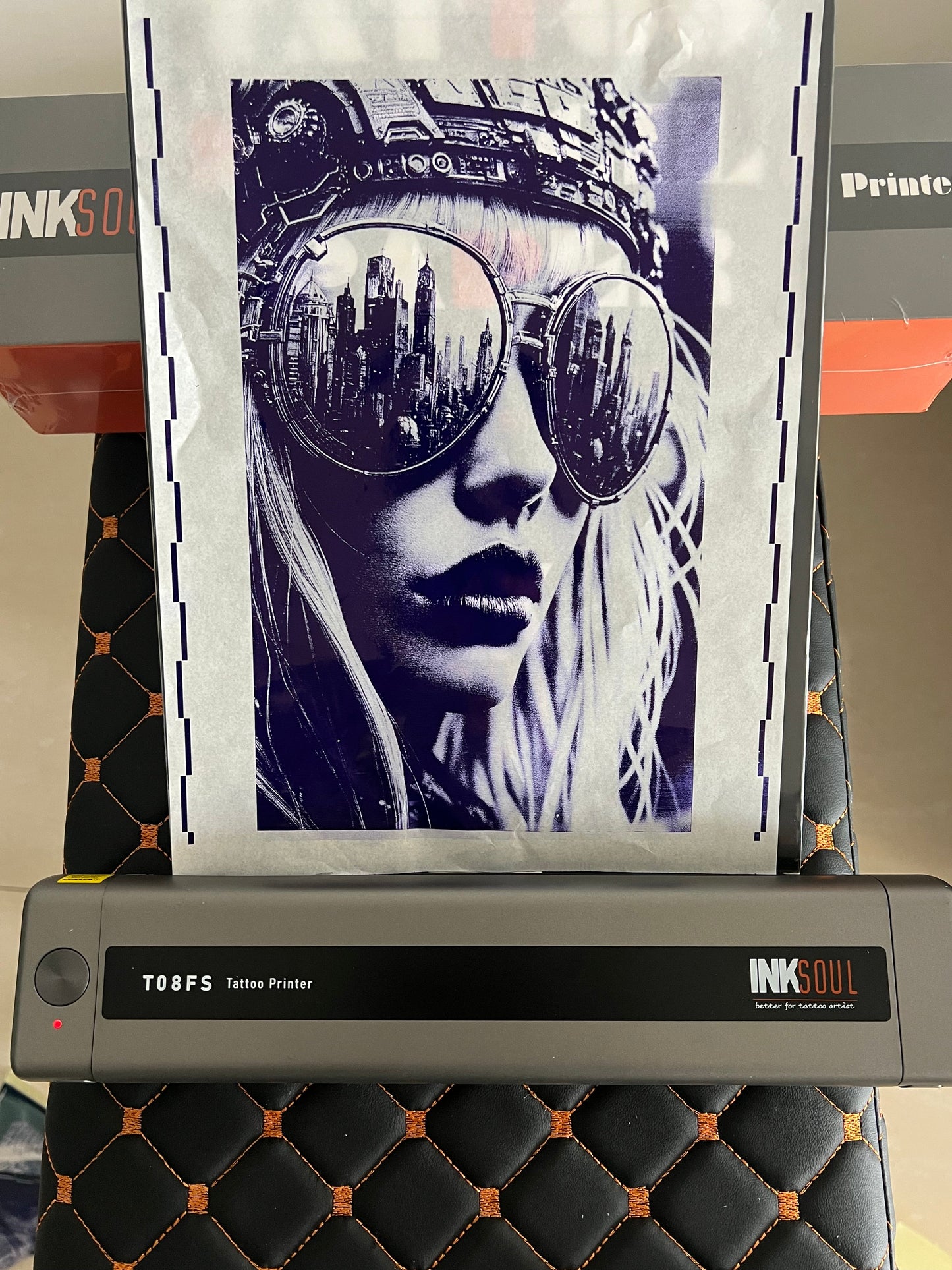 INKSOUL® T08FS Wireless Tattoo Transfer Stencil Printer