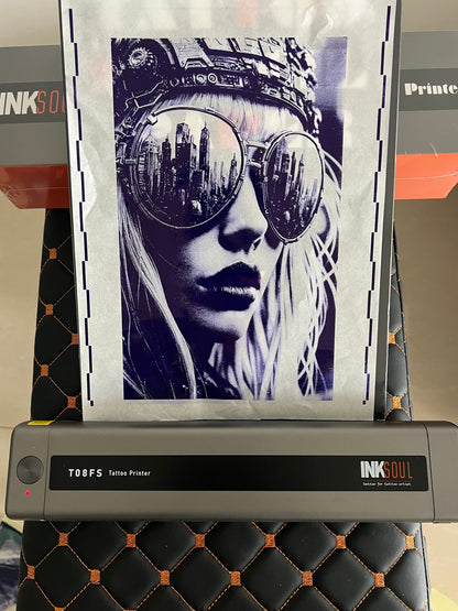 INKSOUL® T08FS Wireless Tattoo Transfer Stencil Printer
